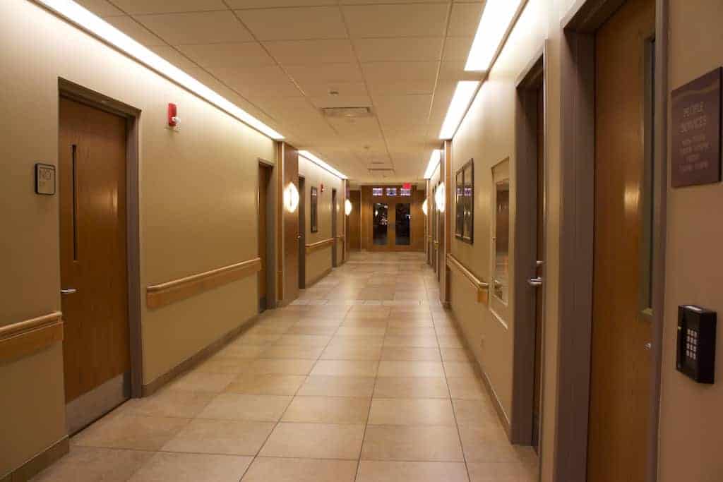 IEI General Contractors St. Vincent Hospital Project – Healthcare Center Hallway Renovations