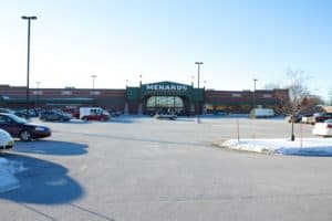 IEI General Contractors Menards Project – Large Box Retail Store Exterior